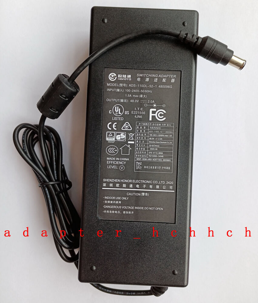 Original Hoioto 48V 2A Adapter For Dahua NVR2108HS-8P-4KS2 Network Vid