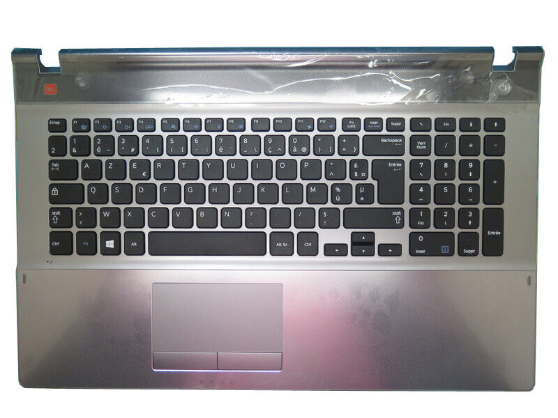 Keyboard Palmrest For Samsung NP550P7C 550P7C France FR Upper Case Touchpad New