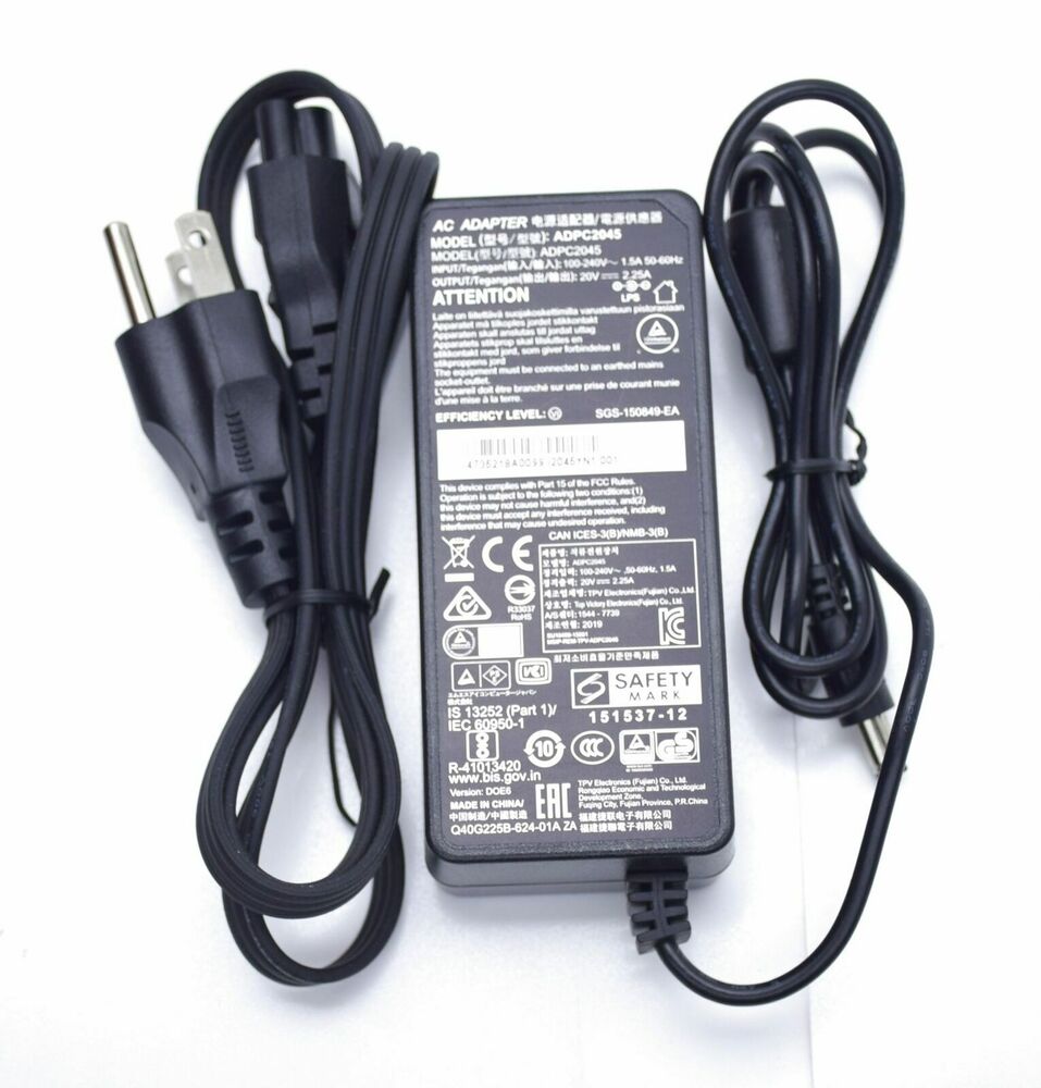 New Original OEM 45W 20V AC Adapter&Cord for MSI Optix G241/G271 Gamin