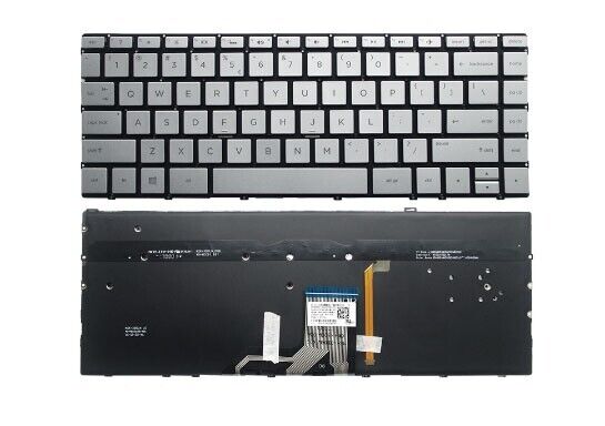 Laptop US Keyboard For HP For ENVY 13-AH 13-AH0000 With Backlight Sliver