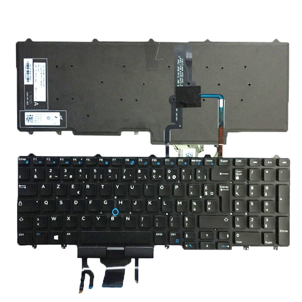 FR Keyboard For DELL Latitude 5580 5590 5591 E5550 5550 E5570 3510 3520 3530 New