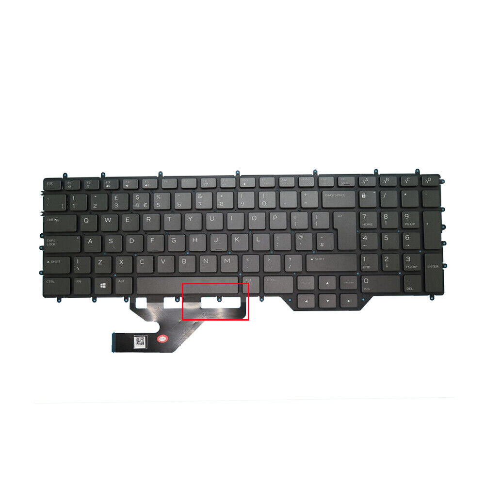 Laptop Keyboard For Alienware M17 R2 R3 United Kingdom UK Black With Backlit New
