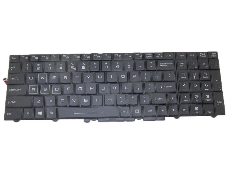 Laptop Keyboard For Gaming Guru Rain RTX English US With Backlit Black New