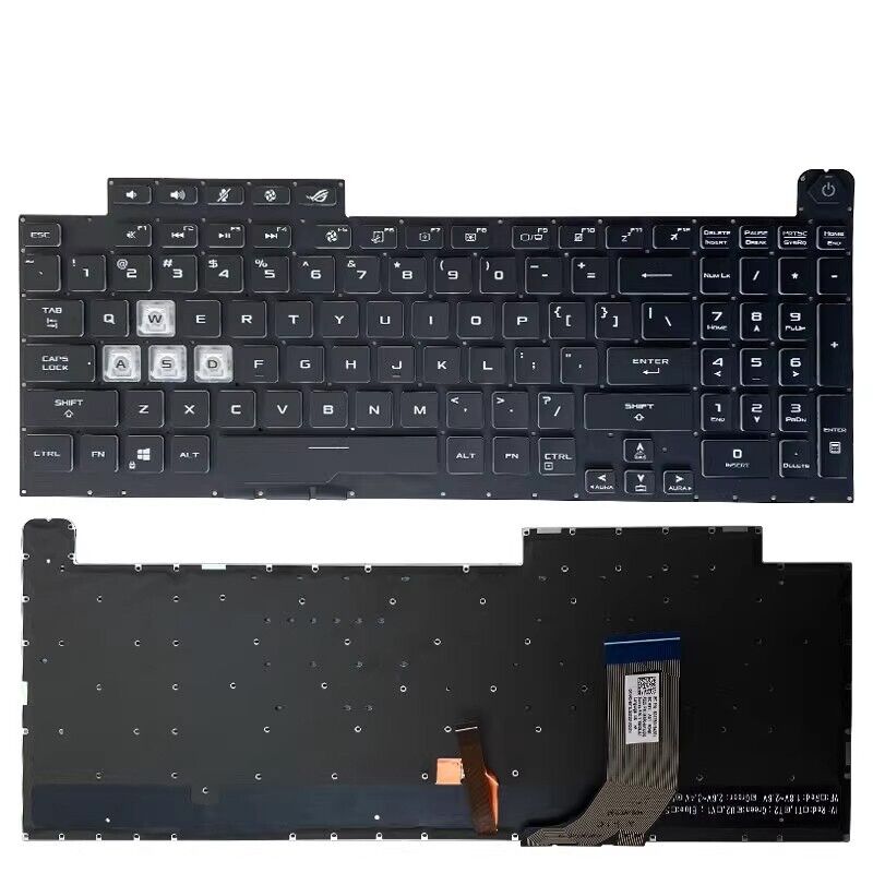 Laptop Keyboard For ASUS PX731GU RGB Backlit Black Without Frame United States