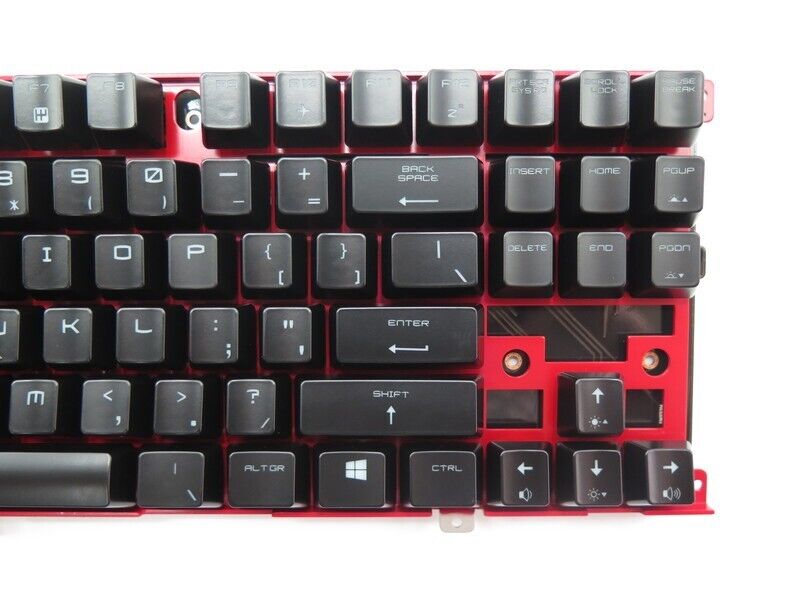 Used Red Backlit English Mechanical Keyboard For MSI GT80 GT80S GT83 VR MS-1812