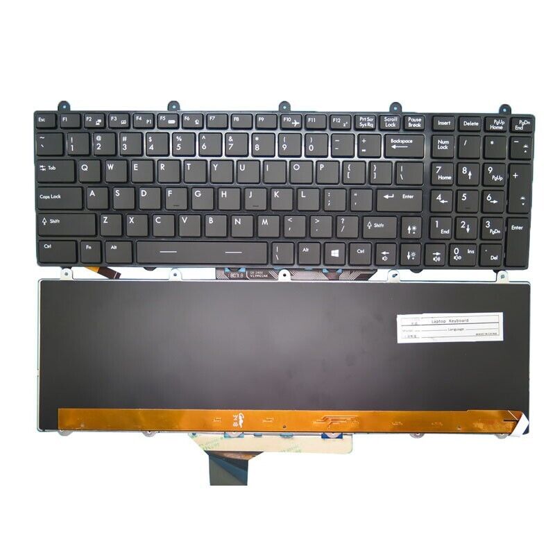 NO Backlit Keyboard For MSI GX60 GX70 3BE 3CC WT60 2OJ 2OK WT70 2OL Z70 English