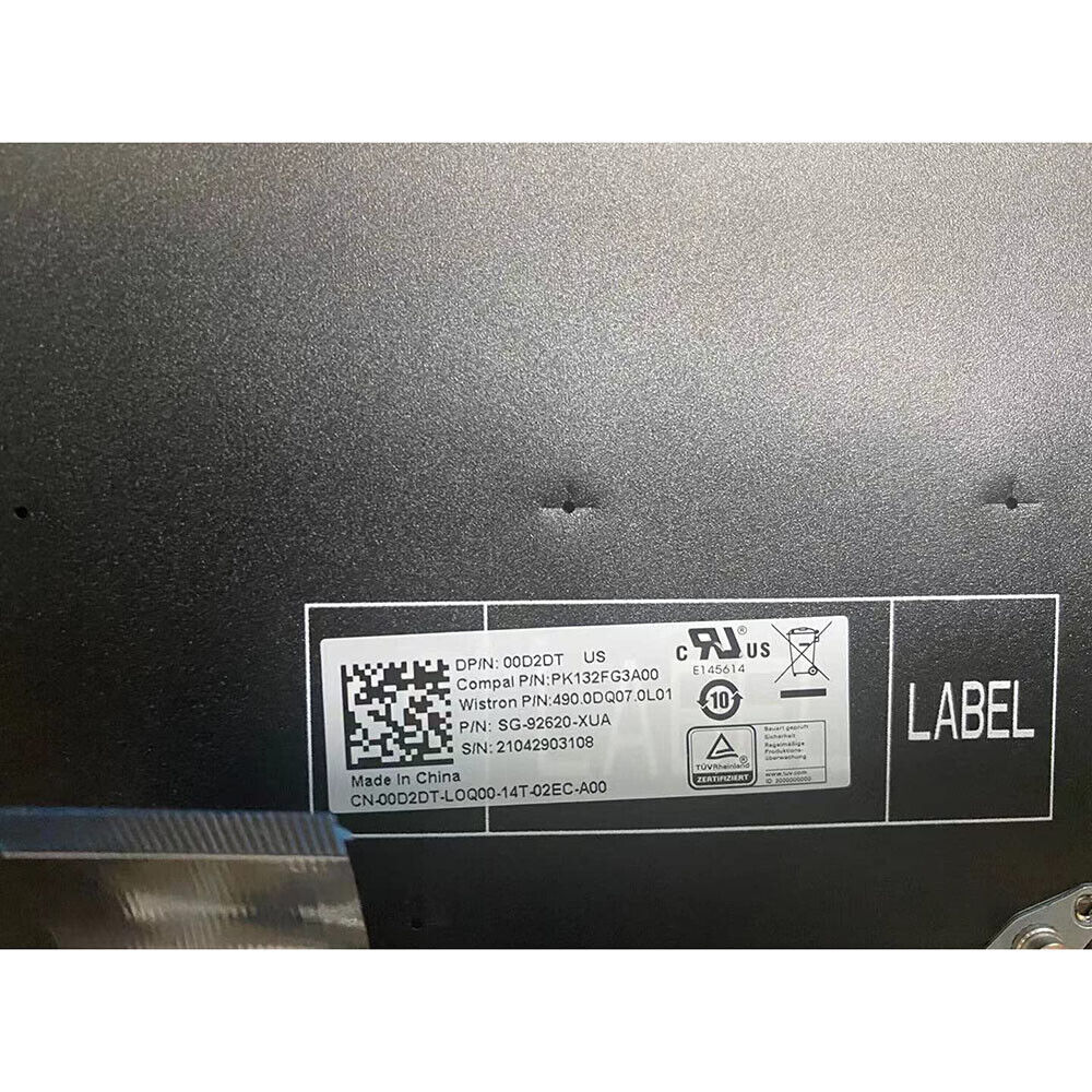 English US Keyboard For DELL Chromebook 3100 3110 3400 5190 00D2DT 0D2DT New