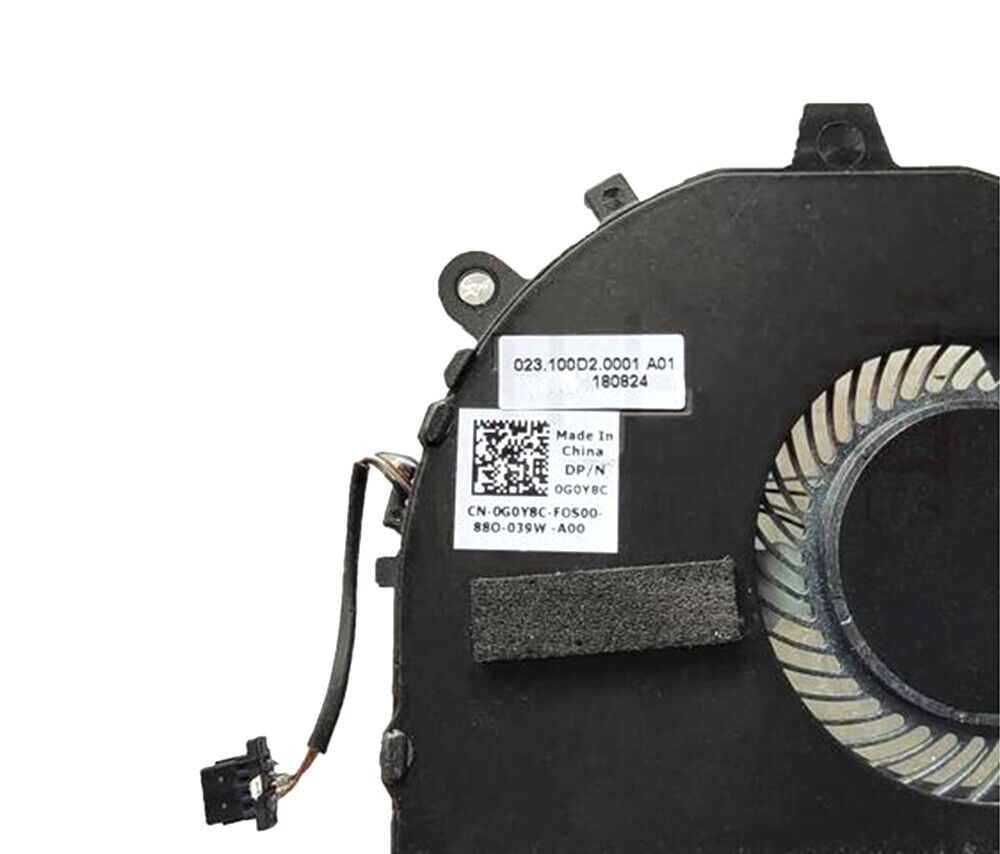 Laptop CPU Fan For DELL Inspiron 13 7386 2-in-1 0G0Y8C G0Y8C DFS5K122141610 FKBC