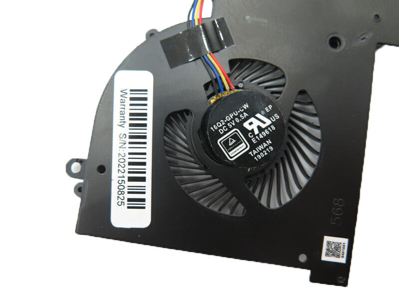 GPU Fan For MSI GS65 8RE 8RF P65 16Q2-GPU-CW MS-16Q1 MS-16Q2 MS-16Q3 DC 5V 0.5A