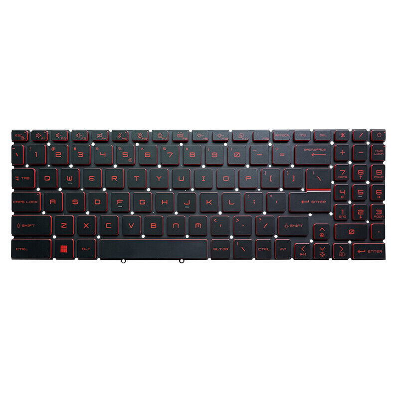 Monochrome Backlit GF66 US Keyboard For MSI GF66-12U 12UE 12UG 12UC 12UD 12UGS