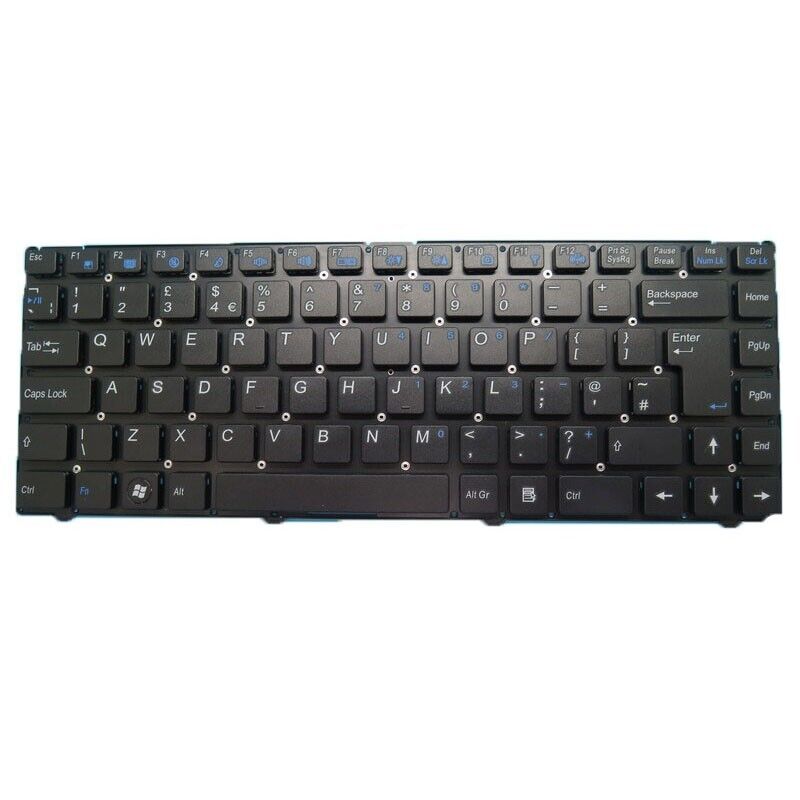 Keyboard For CLEVO W243 MP-10F86GB-430 6-80-W2440-190-1 United Kingdom No Frame