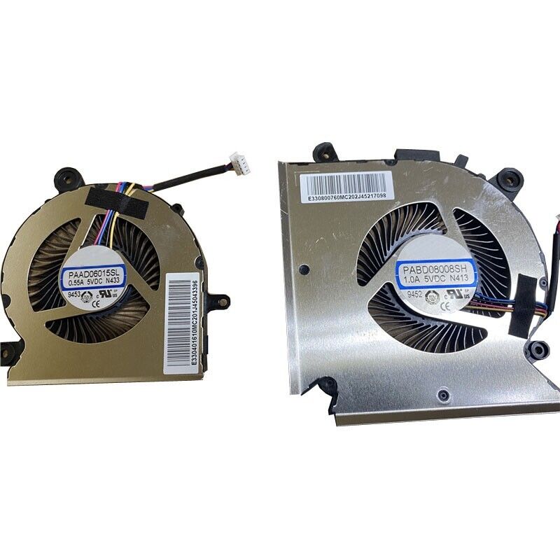 CPU GPU FAN For MSI GF65 N413 N433 PABD08008SH-N413 PAAD06015SL-N433 MS-16W1