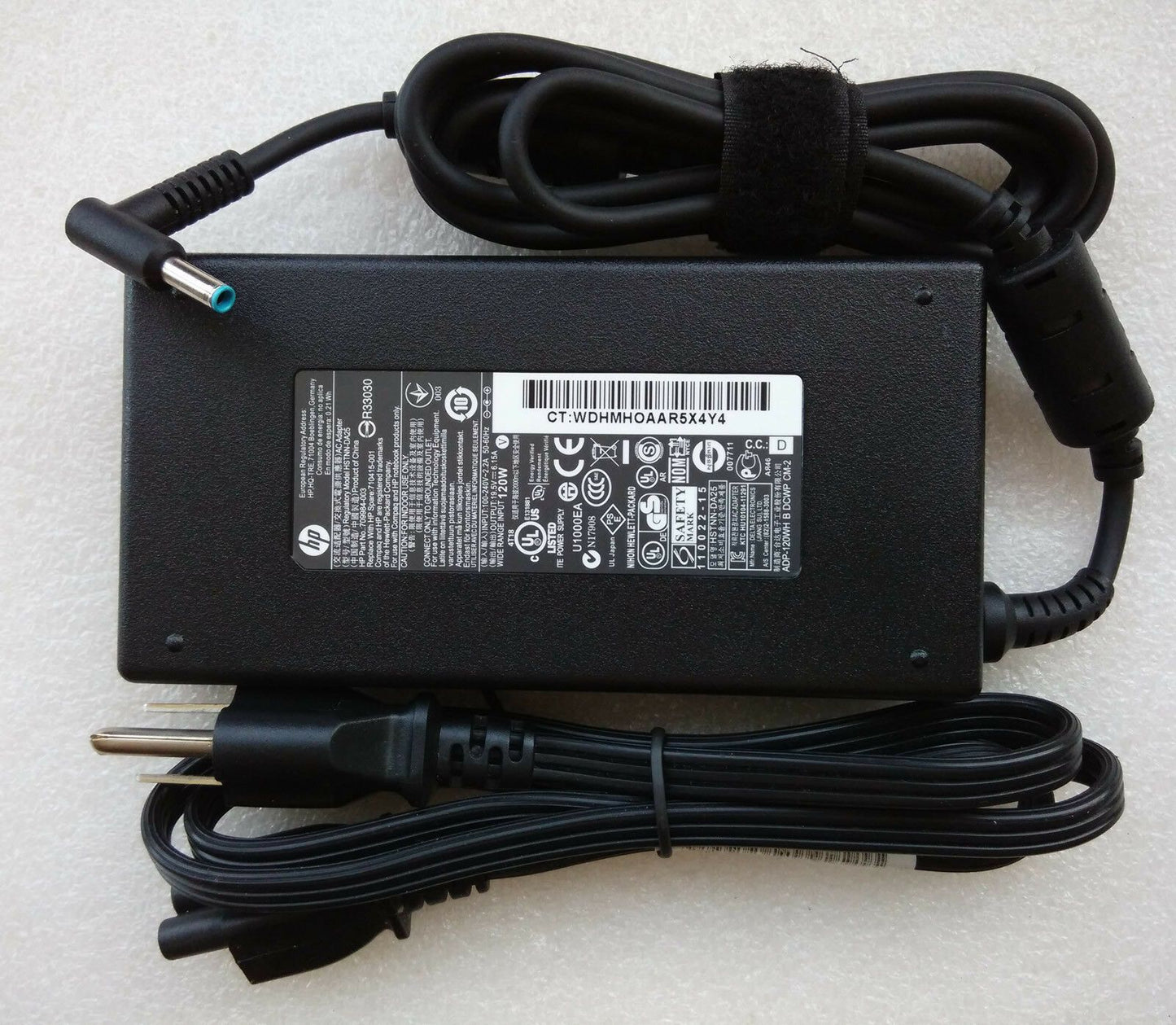 @Original Genuine OEM HP 120W Cord/Charger Envy 17-j150ca,710415-001 Notebook PC