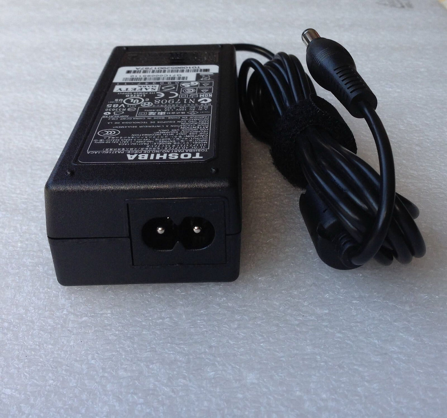 Original OEM Toshiba 65W Cord/Charger Satellite L755-S5213,L755-S5214,L755-S5216