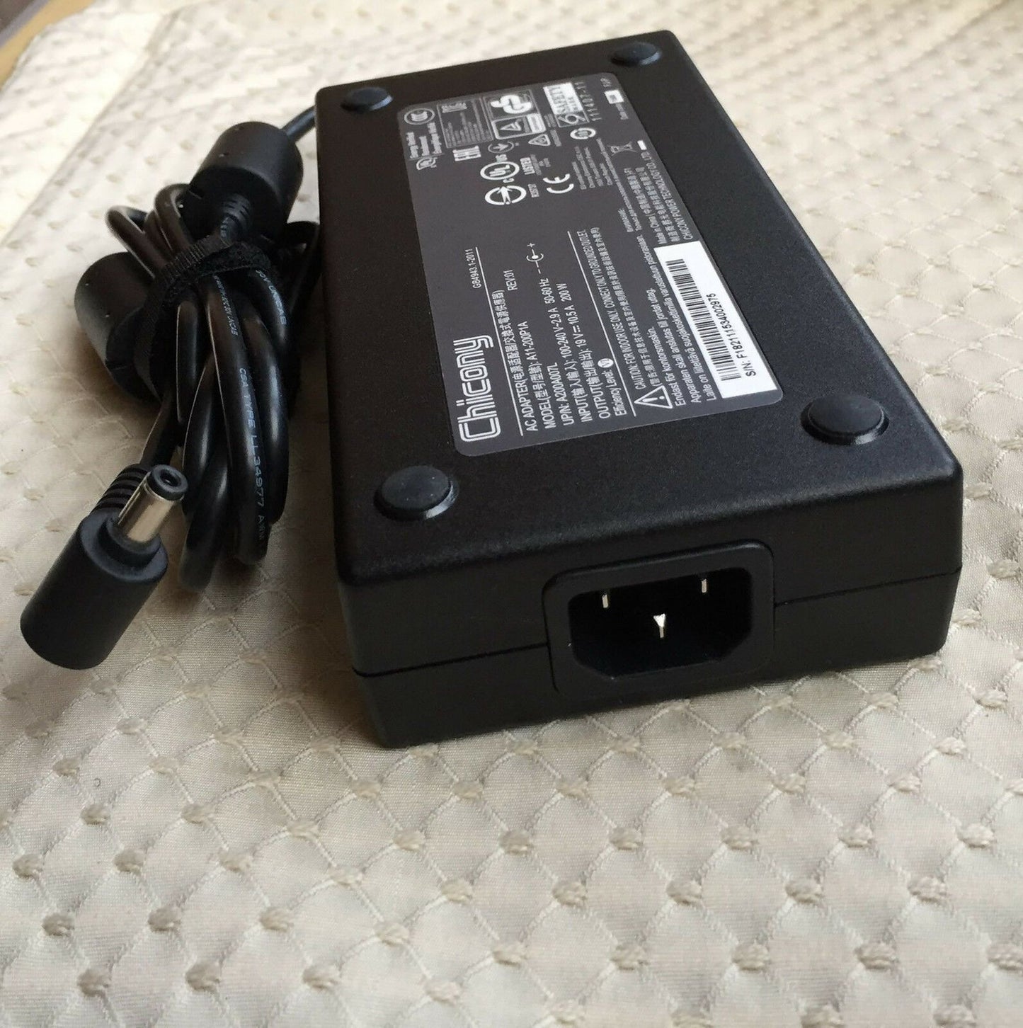 Original OEM Chicony 200W 19V AC/DC Adapter for XOTIC Sager NP8156 Gaming Laptop