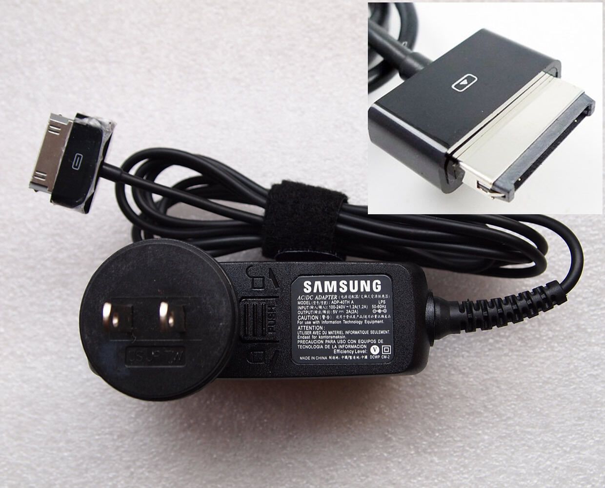 5V 2A AC Adapter Charger + Cable for Samsung Galaxy Tab GT-P1000 GT-P1010