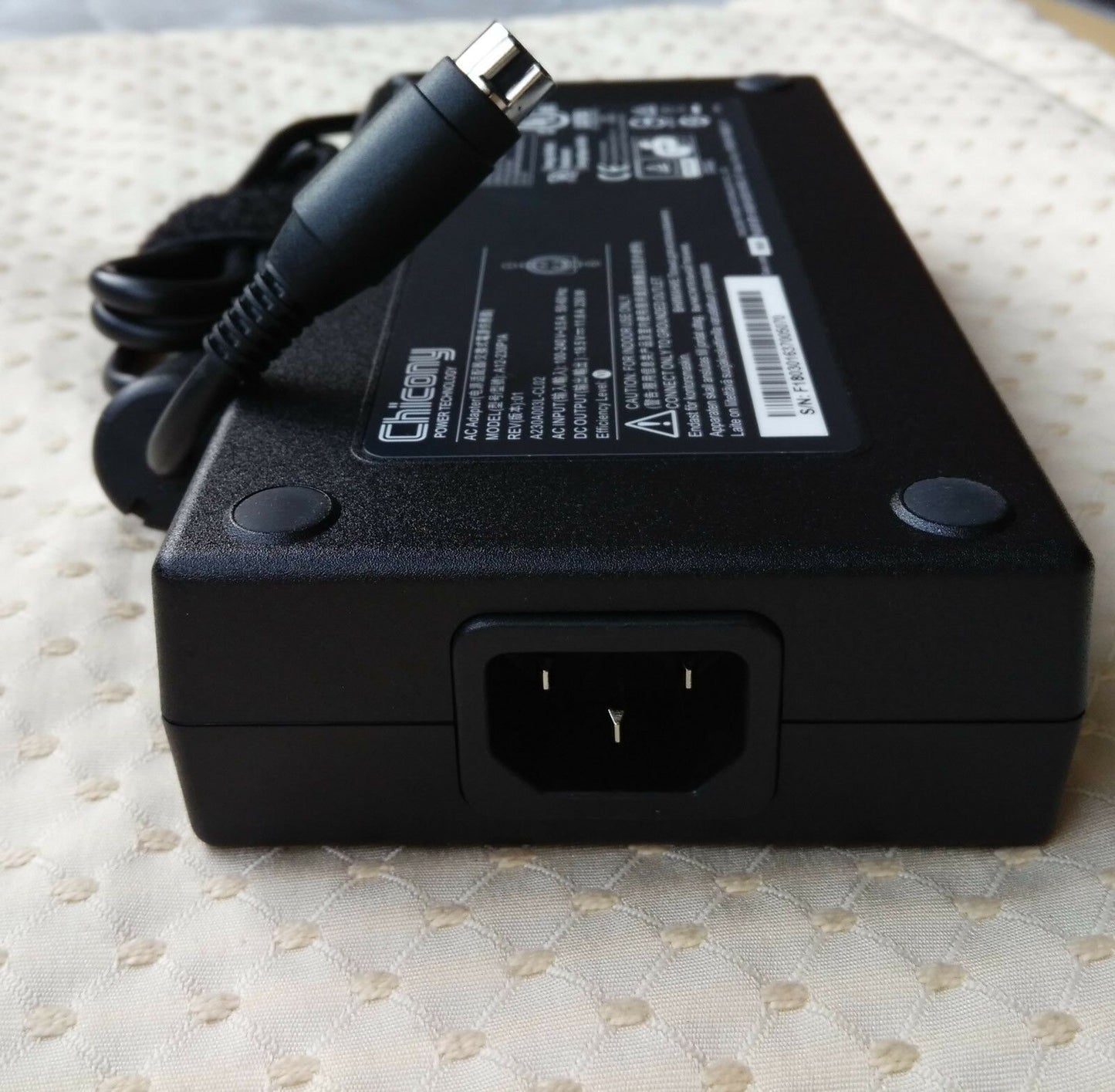 Original OEM Chicony 230W 19.5V 4P AC Adapter for Sager NP9260,NP9261,A12-230P1A