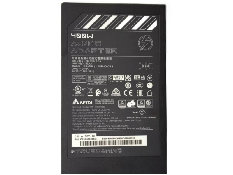 2025 Razer Lenovo  Asus Msi Dell 400W 380W 360W AC Adapter