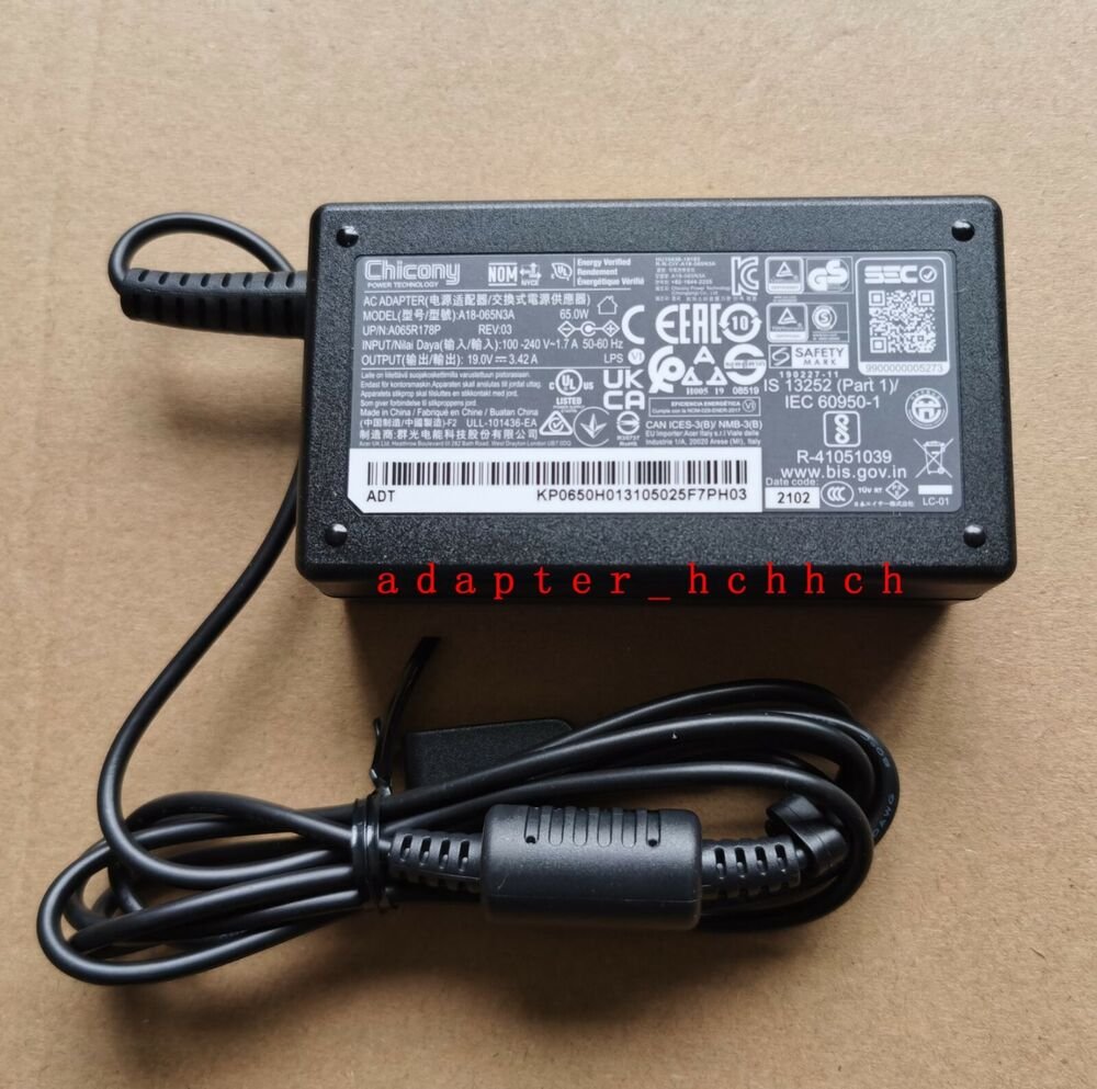 EU power cable for Acer Swift A18-065N3A charger - PcCharger LLC