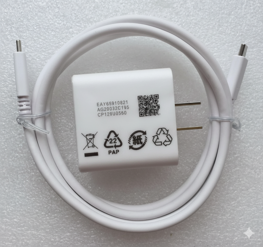 LG 65W USB-C charger port close-up