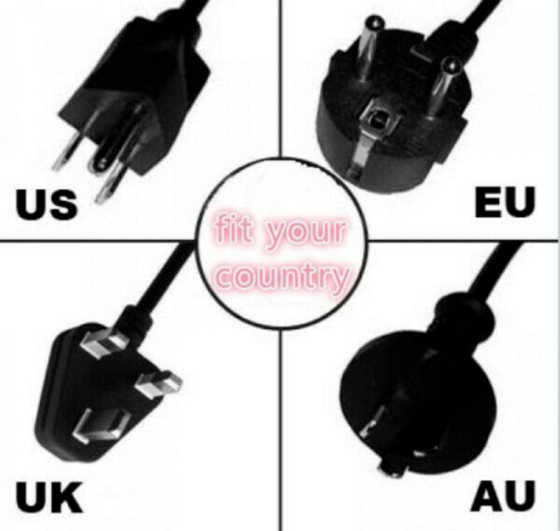 Power Cord Compatible with Your Country's Adapter