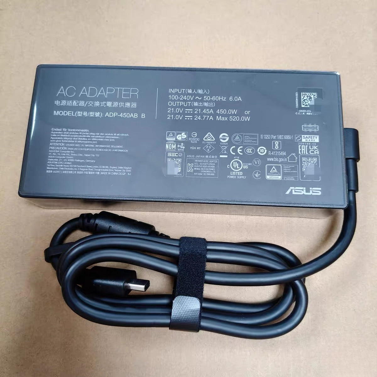 ASUS ADP-450AB B 450W adapter product label