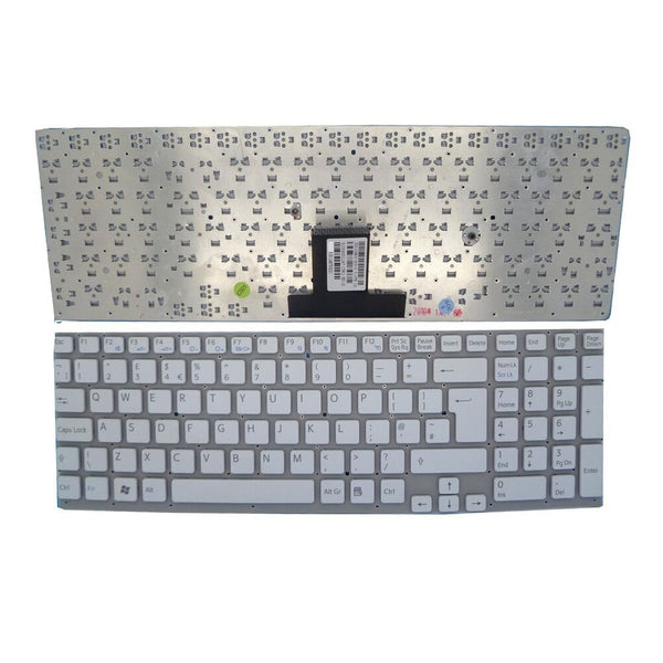 English US Laptop Keyboard For SONY VPCEB VPC-EB V111678BUS White Without Frame