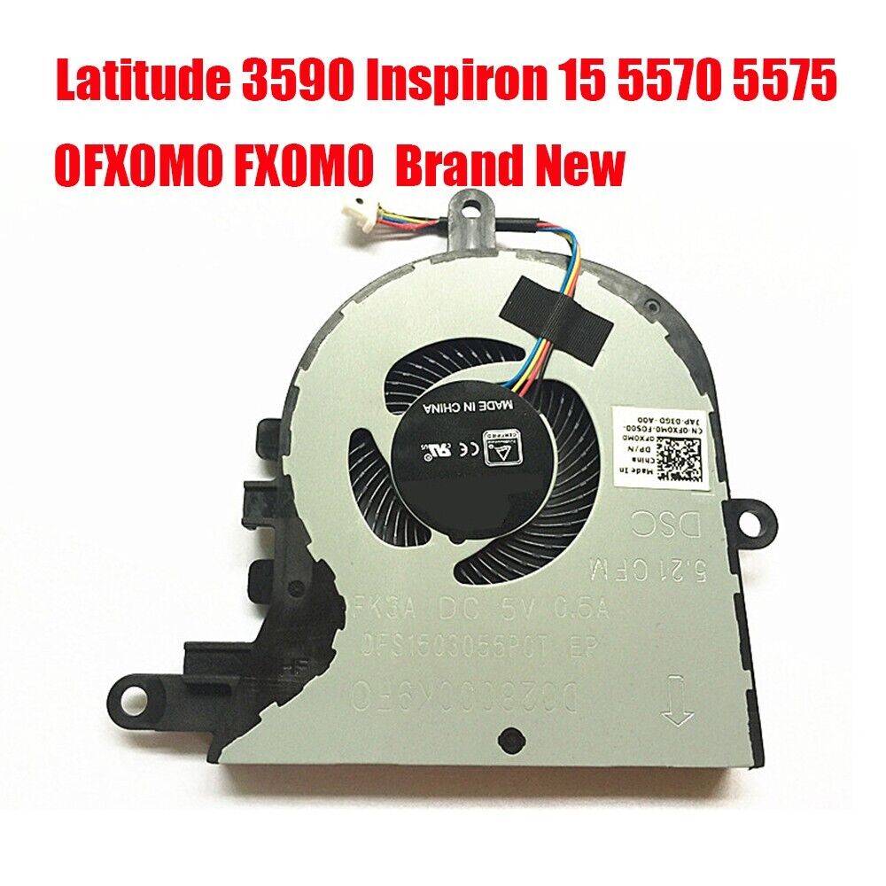 CPU Fan For DELL Latitude 3590 Inspiron 15 5570 0FX0M0 FX0M0 DFS1503055P0T FK3A