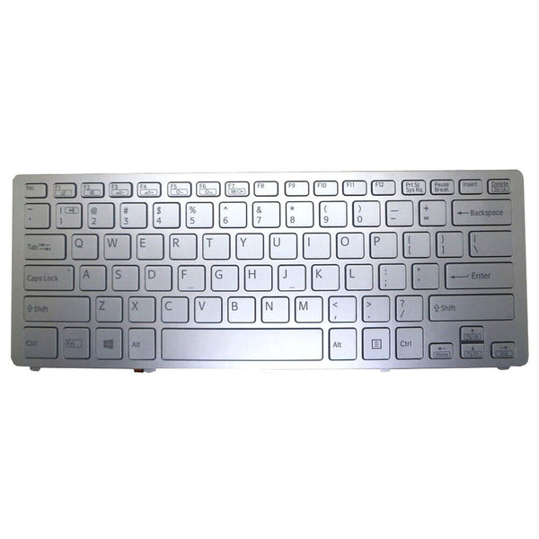 English US Laptop Keyboard For SONY For VAIO SVF14N 149264011US Silver Backlit