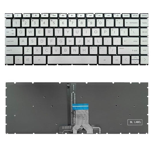 Laptop Keyboard For HP 14-CE000 United States US Silver with backlight