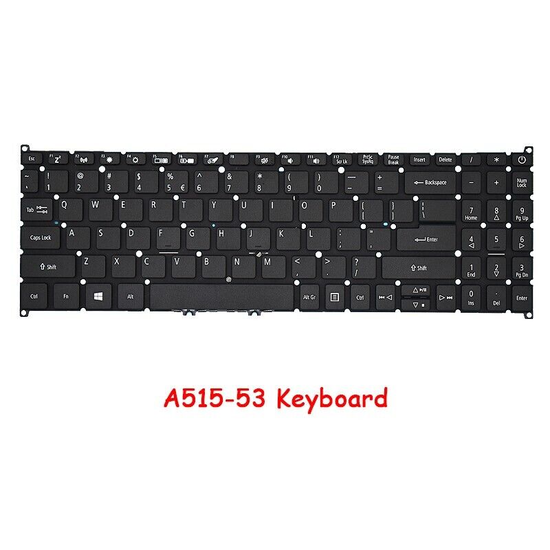 Laptop Keyboard For ACER Aspire 5 A515-53 A515-52 A515-54G Without Backlit US