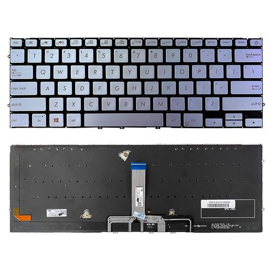 Laptop US Keyboard For ASUS Zenbook S13 UX392 UX392FA UX392FN With Backlit Blue