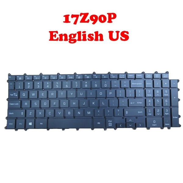 With Backlit Keyboard For LG 17Z90P 17Z90P-G 17Z90P-K 17Z90P-N English US Black