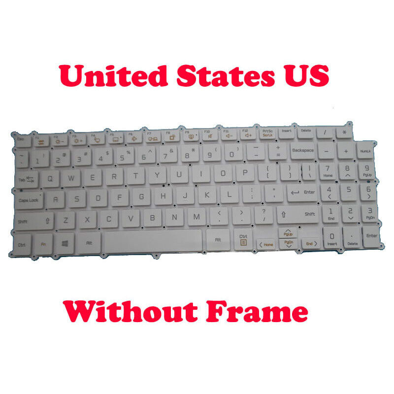 English NO Backlit Keyboard For LG 15Z90N 15Z90N-V 15Z90C 15Z95N 15Z95N-G 17Z95N