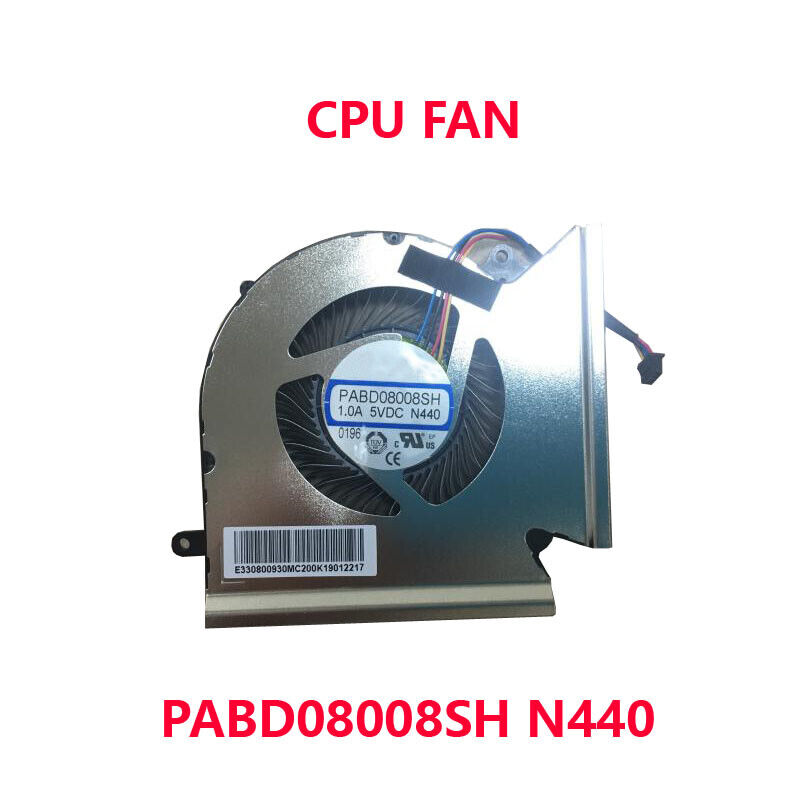 CPU Fan For MSI GE66 GP66 GL66 PABD08008SH N440 E330800930MC200K 1.0A 5VDC New