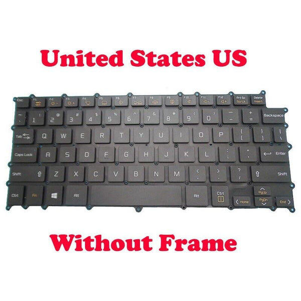 NO Backlit Keyboard For LG 13Z980 13ZD980 SG-91000-XUA AEW73969832 English US