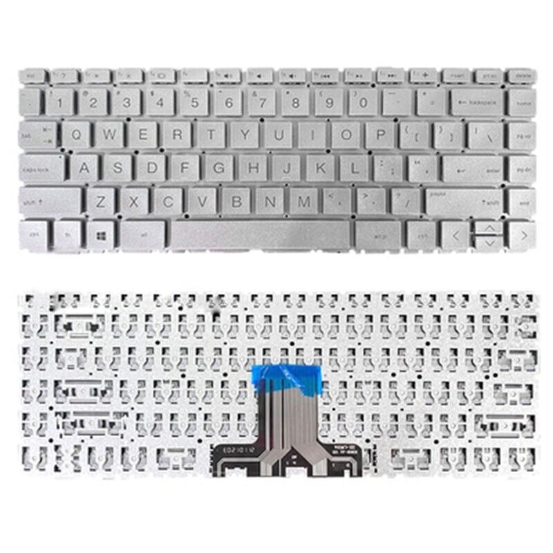 Laptop Keyboard For HP 14-CE000 Without Frame United States US Silver