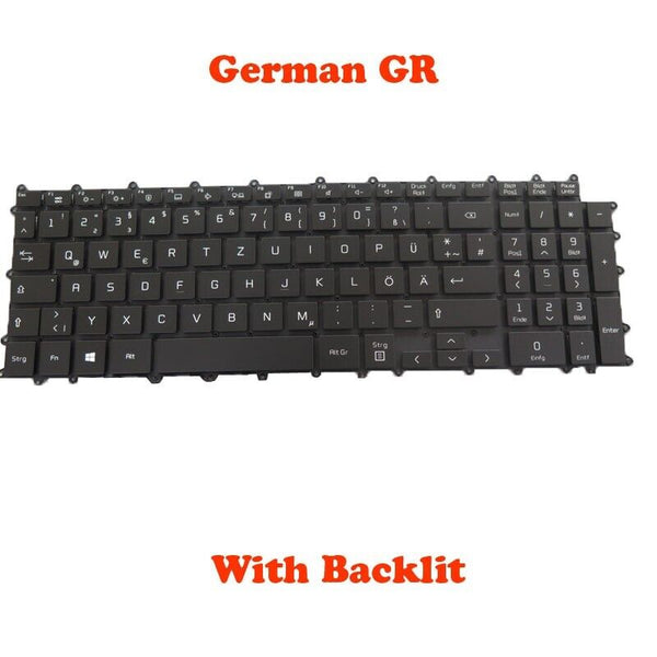 With Backlit Keyboard For LG KT01-20B9BK03GRRA000 AEW74230319 German GR Black