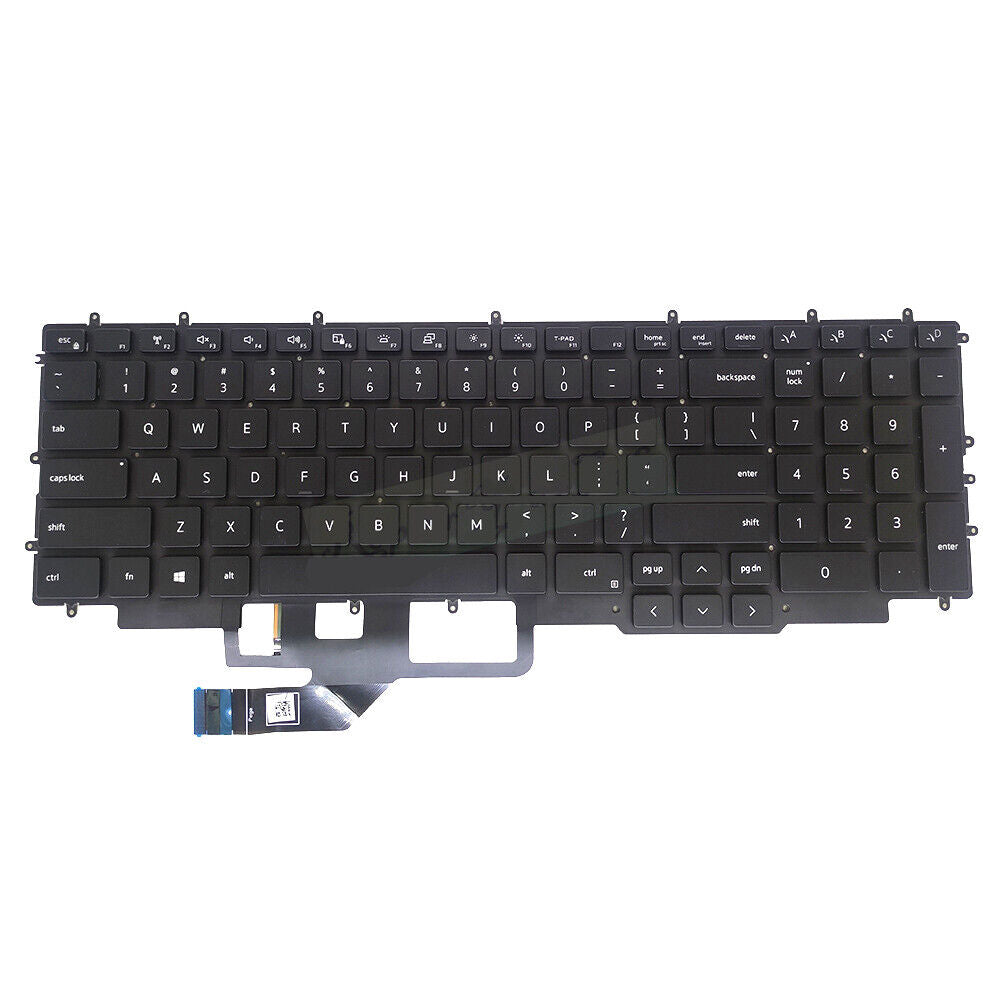 English US Laptop Keyboard For DELL G7 17 7700 Black With Backlit New