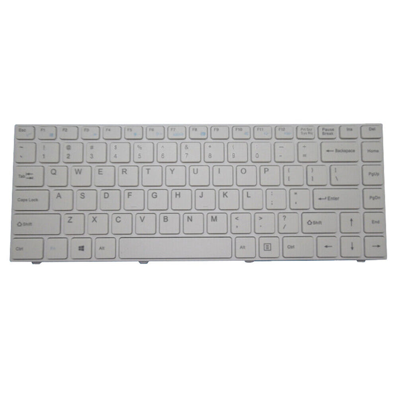 Laptop Replacement Keyboard For BBEN AK1435 14.1 English US White With Frame New
