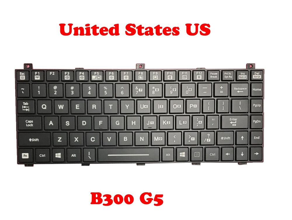 Laptop Backlit Keyboard For Getac B300 G5 United States US With Backlit New