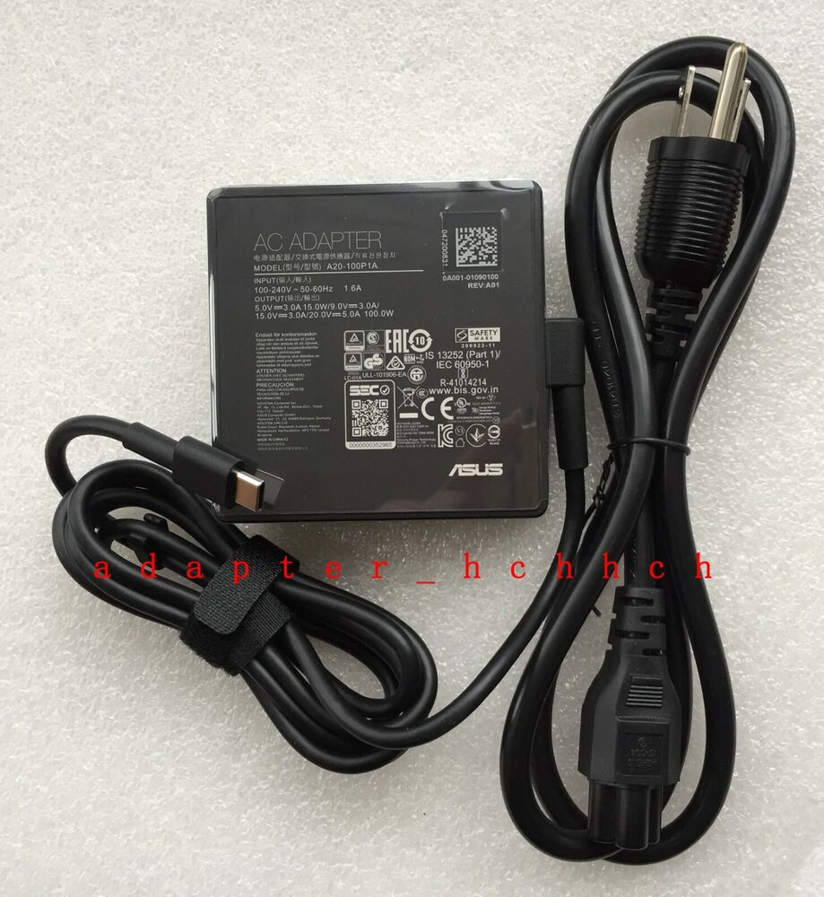 New Original Asus 100W Type-C Cord/Charger ROG Flow X13 GV301QH-DS96 A