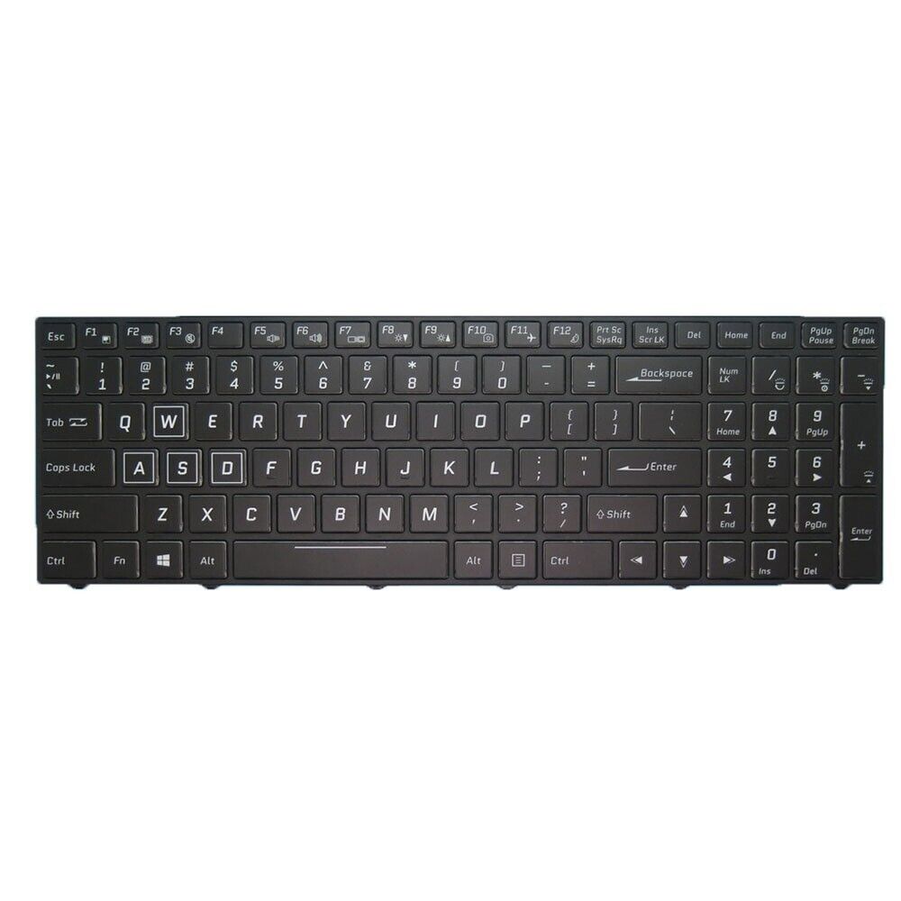 Laptop Keyboard For PowerSpec 1710 English US Black With Backlit New
