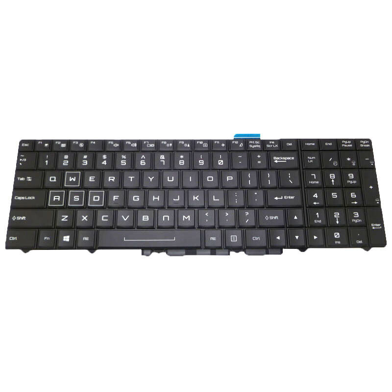 US Laptop Keyboard For Sager NP9152 NP9155 NP9156 NP9152 NP9153 NP9155 NP9156