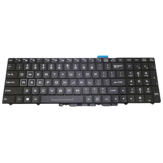 US Laptop Keyboard For Sager NP9152 NP9155 NP9156 NP9152 NP9153 NP9155 NP9156