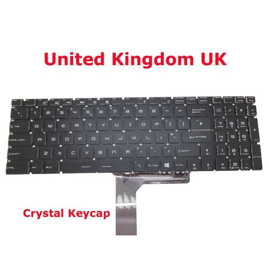Kingdom Crystal Keyboard For MSI WS72 GE62MVR GT72S GL72 GL62M PE60 V143422AK UK