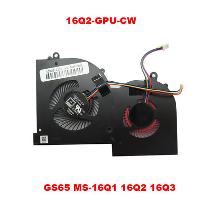 GPU Fan For MSI GS65 8RE 8RF P65 16Q2-GPU-CW MS-16Q1 MS-16Q2 MS-16Q3 DC 5V 0.5A