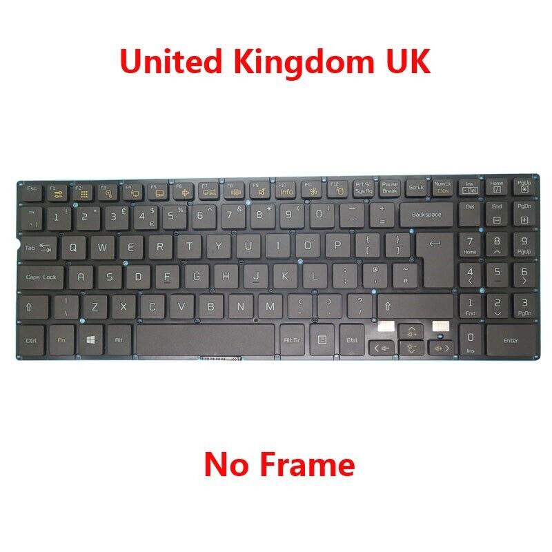 Keyboard For LG 15N540 15ND540 SG-59030-2BA SN5840 Black United Kingdom UK