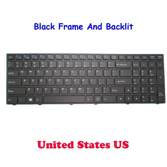 US Backlit Keyboard For CLEVO NB50TJ1 NB55TJ1 NB50TK1 NB55TK1 NB50TH NB60TH/TJ1