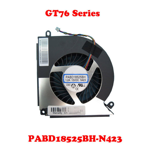 Laptop 4PIN GPU FAN For MSI GT76 PABD18525BH-N423 PABD18525BH N423 1.2A 12VDC